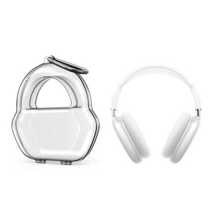PP Jelly Color Headphone Protective Case for AirPods Max, with Hook(White)-garmade.com