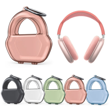 PP Jelly Color Headphone Protective Case for AirPods Max, with Hook(Red)-garmade.com