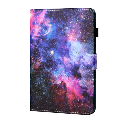 Sewing Thread Horizontal Painted Flat Leather Case with Pen Cover & Anti Skid Strip & Card Slot & Holder & Sleep / Wake-up Function For iPad Air 2022 / 2020 10.9(Starry Sky)-garmade.com