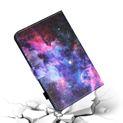 Sewing Thread Horizontal Painted Flat Leather Case with Pen Cover & Anti Skid Strip & Card Slot & Holder & Sleep / Wake-up Function For iPad Air 2022 / 2020 10.9(Starry Sky)-garmade.com