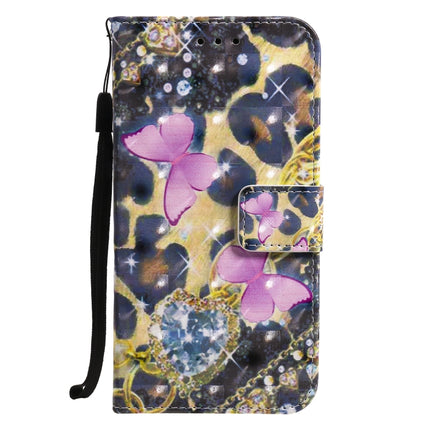 3D Painting Horizontal Flip Leather Case with Holder & Card Slot & Lanyard For iPhone 12 / 12 Pro(Pink Butterflies)-garmade.com