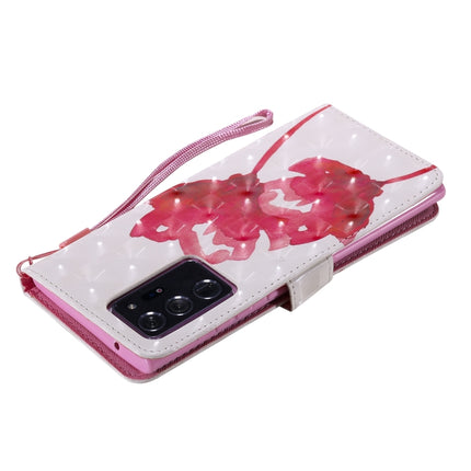 For Samsung Galaxy Note 20 Ultra 3D Painting Horizontal Flip Leather Case with Holder & Card Slot & Lanyard(Red Rose)-garmade.com