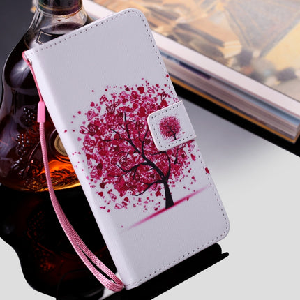 Painting Horizontal Flip Leather Case with Holder & Card Slot & Lanyard For iPhone 12 / 12 Pro(Colorful Tree)-garmade.com