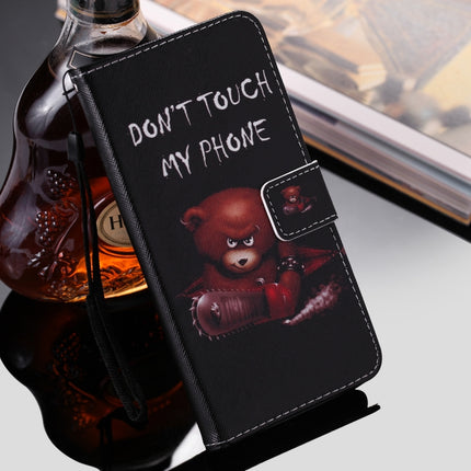For Samsung Galaxy Note 20 Ultra Painting Horizontal Flip Leather Case with Holder & Card Slot & Lanyard(Bear)-garmade.com