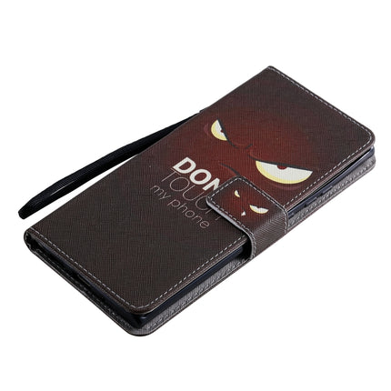 For Samsung Galaxy Note 20 Ultra Painting Horizontal Flip Leather Case with Holder & Card Slot & Lanyard(Eye)-garmade.com