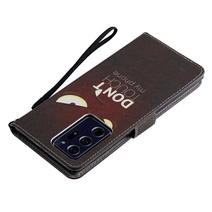 For Samsung Galaxy Note 20 Ultra Painting Horizontal Flip Leather Case with Holder & Card Slot & Lanyard(Eye)-garmade.com