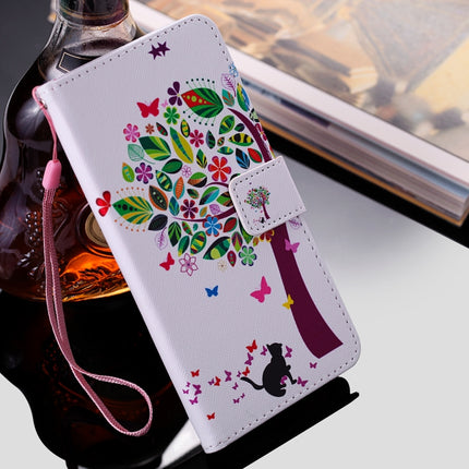 For Samsung Galaxy Note 20 Ultra Painting Horizontal Flip Leather Case with Holder & Card Slot & Lanyard(Cat and Tree)-garmade.com