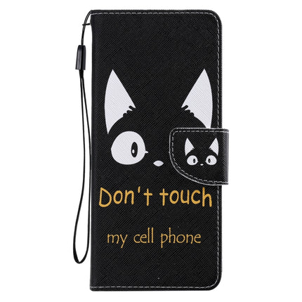 For Samsung Galaxy Note 20 Ultra Painting Horizontal Flip Leather Case with Holder & Card Slot & Lanyard(Cat Ears)-garmade.com