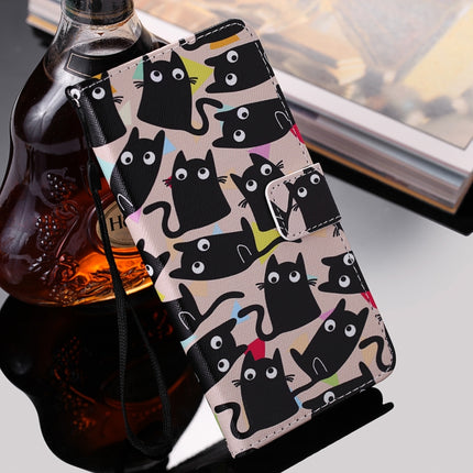 For Samsung Galaxy Note 20 Painting Horizontal Flip Leather Case with Holder & Card Slot & Lanyard(Cat Ears)-garmade.com