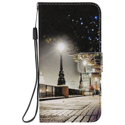 Painting Horizontal Flip Leather Case with Holder & Card Slot & Lanyard For iPhone 12 / 12 Pro(Cityscape)-garmade.com