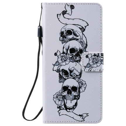 For Samsung Galaxy Note 20 Painting Horizontal Flip Leather Case with Holder & Card Slot & Lanyard(Skull Bone)-garmade.com