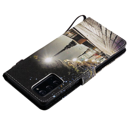 For Samsung Galaxy Note 20 Painting Horizontal Flip Leather Case with Holder & Card Slot & Lanyard(Cityscape)-garmade.com