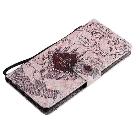 For Samsung Galaxy Note 20 Painting Horizontal Flip Leather Case with Holder & Card Slot & Lanyard(Castle)-garmade.com