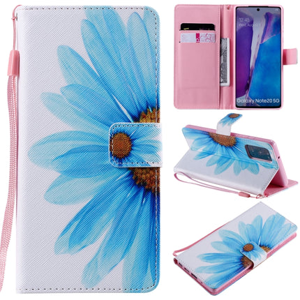 For Samsung Galaxy Note 20 Painting Horizontal Flip Leather Case with Holder & Card Slot & Lanyard(Sunflower)-garmade.com