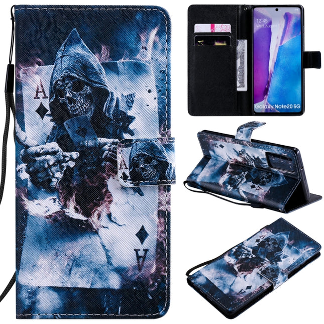 For Samsung Galaxy Note 20 Painting Horizontal Flip Leather Case with Holder & Card Slot & Lanyard(Magician)-garmade.com