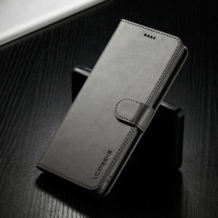 For Samsung Galaxy S21 Ultra 5G LC.IMEEKE Calf Texture Horizontal Flip Leather Case with Holder & Card Slots & Wallet(Grey)-garmade.com