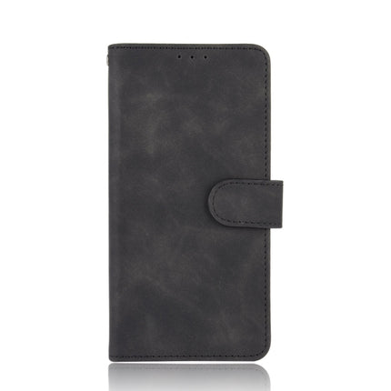 For Samsung Galaxy S21 Ultra 5G Solid Color Skin Feel Magnetic Buckle Horizontal Flip Calf Texture PU Leather Case with Holder & Card Slots & Wallet(Black)-garmade.com