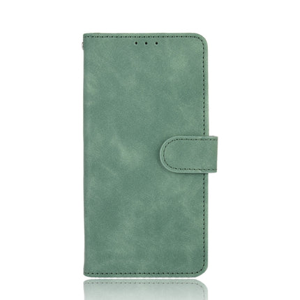 For Samsung Galaxy S21 Ultra 5G Solid Color Skin Feel Magnetic Buckle Horizontal Flip Calf Texture PU Leather Case with Holder & Card Slots & Wallet(Green)-garmade.com