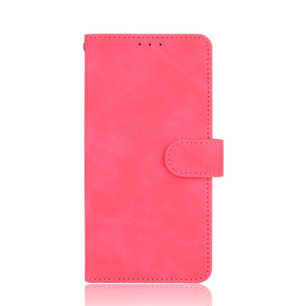 For Samsung Galaxy S21 Ultra 5G Solid Color Skin Feel Magnetic Buckle Horizontal Flip Calf Texture PU Leather Case with Holder & Card Slots & Wallet(Rose Red)-garmade.com