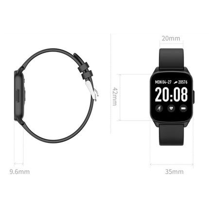 Lokmat KW17 1.3 inch TFT Screen IP68 Waterproof Smart Watch, Support Sleep Monitor / Heart Rate Monitor / Blood Pressure Monitor(Grey)-garmade.com
