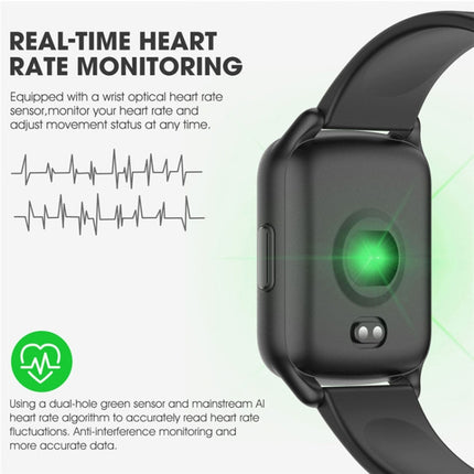 Lokmat KW17 1.3 inch TFT Screen IP68 Waterproof Smart Watch, Support Sleep Monitor / Heart Rate Monitor / Blood Pressure Monitor(Green)-garmade.com