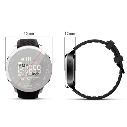 Lokmat MK18 1.1 inch Circle Screen IP68 Waterproof Smart Watch, Support Information Reminder / Remote Camera / Walking Motion Monitor(Orange)-garmade.com