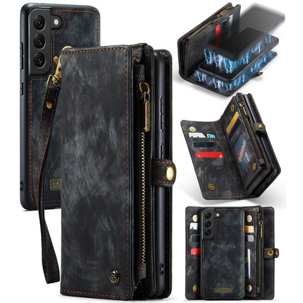 For Samsung Galaxy S21 5G CaseMe-008 Detachable Multifunctional Flip Leather Phone Case(Black)-garmade.com