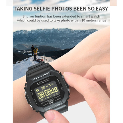 Lokmat MK22 1.21 inch FSTN LCD Screen 50m Waterproof Smart Watch, Support Information Reminder / Remote Camera / Sport Record(Orange)-garmade.com