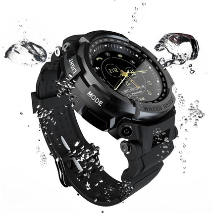 Lokmat MK28 1.4 inch FSTN Screen IP68 Waterproof Smart Watch, Support Information Reminder / Remote Camera / Sport Record(Black)-garmade.com