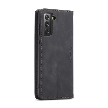 For Samsung Galaxy S21 5G CaseMe 013 Multifunctional Horizontal Flip Leather Case with Holder & Card Slot & Wallet(Black)-garmade.com