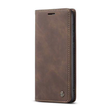 For Samsung Galaxy S21 5G CaseMe 013 Multifunctional Horizontal Flip Leather Case with Holder & Card Slot & Wallet(Coffee)-garmade.com