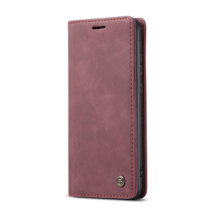 For Samsung Galaxy S21 Ultra 5G CaseMe 013 Multifunctional Horizontal Flip Leather Case with Holder & Card Slot & Wallet(Wine Red)-garmade.com