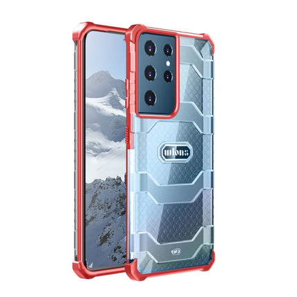 For Samsung Galaxy S21 Ultra 5G wlons Explorer Series PC+TPU Protective Case(Red)-garmade.com