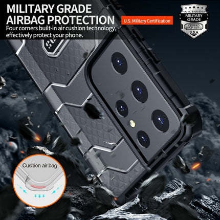 For Samsung Galaxy S21 Ultra 5G wlons Explorer Series PC+TPU Protective Case(Navy Blue)-garmade.com