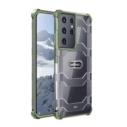 For Samsung Galaxy S21 Ultra 5G wlons Explorer Series PC+TPU Protective Case(Green)-garmade.com