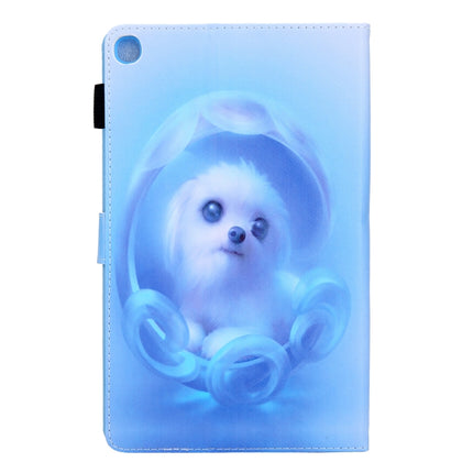 For Galaxy Tab S5e 10.5 T720 / T725 Colored Drawing Horizontal Flip PU Leather Case with Holder & Card Slots(Blue Dog)-garmade.com