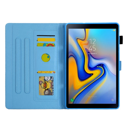 For Galaxy Tab S5e 10.5 T720 / T725 Colored Drawing Horizontal Flip PU Leather Case with Holder & Card Slots(Blue Dog)-garmade.com
