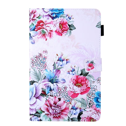 For Galaxy Tab S5e 10.5 T720 / T725 Colored Drawing Horizontal Flip PU Leather Case with Holder & Card Slots(Rose)-garmade.com