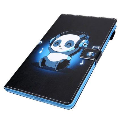 For Galaxy Tab S5e 10.5 T720 / T725 Colored Drawing Horizontal Flip PU Leather Case with Holder & Card Slots(Panda)-garmade.com