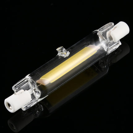 R7S 110V 5W 78mm COB LED Bulb Glass Tube Replacement Halogen Lamp Spot Light(4000K Natural White Light)-garmade.com