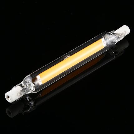 R7S 110V 13W 118mm COB LED Bulb Glass Tube Replacement Halogen Lamp Spot Light(3000K Warm Light)-garmade.com
