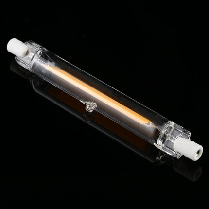 R7S 220V 13W 118mm COB LED Bulb Glass Tube Replacement Halogen Lamp Spot Light(3000K Warm Light)-garmade.com