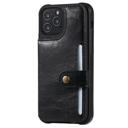 Shockproof Horizontal Flip Protective Case with Holder & Card Slots & Wallet & Photo Frame & Short Lanyard (Black)-garmade.com