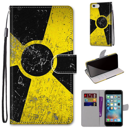 Coloured Drawing Cross Texture Horizontal Flip PU Leather Case with Holder & Card Slots & Wallet & Lanyard For iPhone 6 / 6s(Yellow Black Logo)-garmade.com