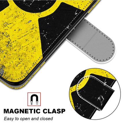 Coloured Drawing Cross Texture Horizontal Flip PU Leather Case with Holder & Card Slots & Wallet & Lanyard For iPhone XR(Yellow Black Logo)-garmade.com