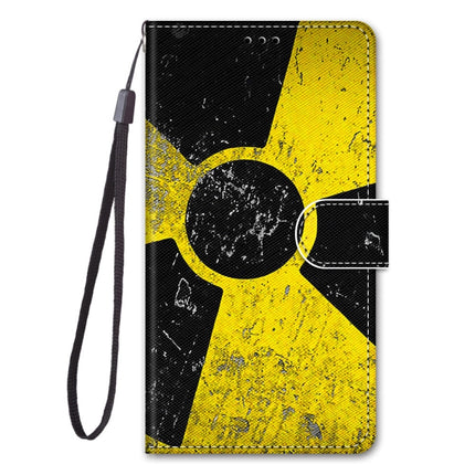 For Samsung Galaxy Note20 Coloured Drawing Cross Texture Horizontal Flip PU Leather Case with Holder & Card Slots & Wallet & Lanyard(Yellow and Black Signs)-garmade.com