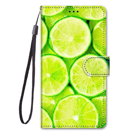 For Samsung Galaxy S20 Coloured Drawing Cross Texture Horizontal Flip PU Leather Case with Holder & Card Slots & Wallet & Lanyard(Lime)-garmade.com