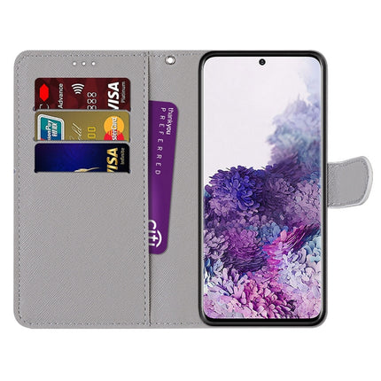 For Samsung Galaxy S20 Coloured Drawing Cross Texture Horizontal Flip PU Leather Case with Holder & Card Slots & Wallet & Lanyard(Big Cat Hugging Kitten)-garmade.com