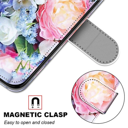 For Samsung Galaxy S20 Coloured Drawing Cross Texture Horizontal Flip PU Leather Case with Holder & Card Slots & Wallet & Lanyard(Light Pink Bouquet)-garmade.com