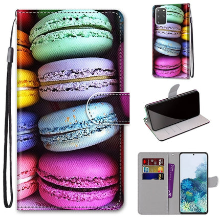 For Samsung Galaxy S20+ Coloured Drawing Cross Texture Horizontal Flip PU Leather Case with Holder & Card Slots & Wallet & Lanyard(Colorful Layer Cake)-garmade.com
